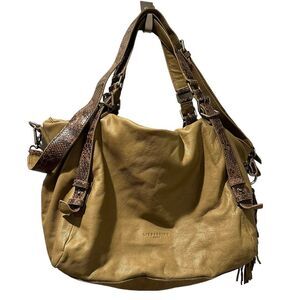 Liebskind Berlin Braided Handle Crossbody Handbag with fringe accent